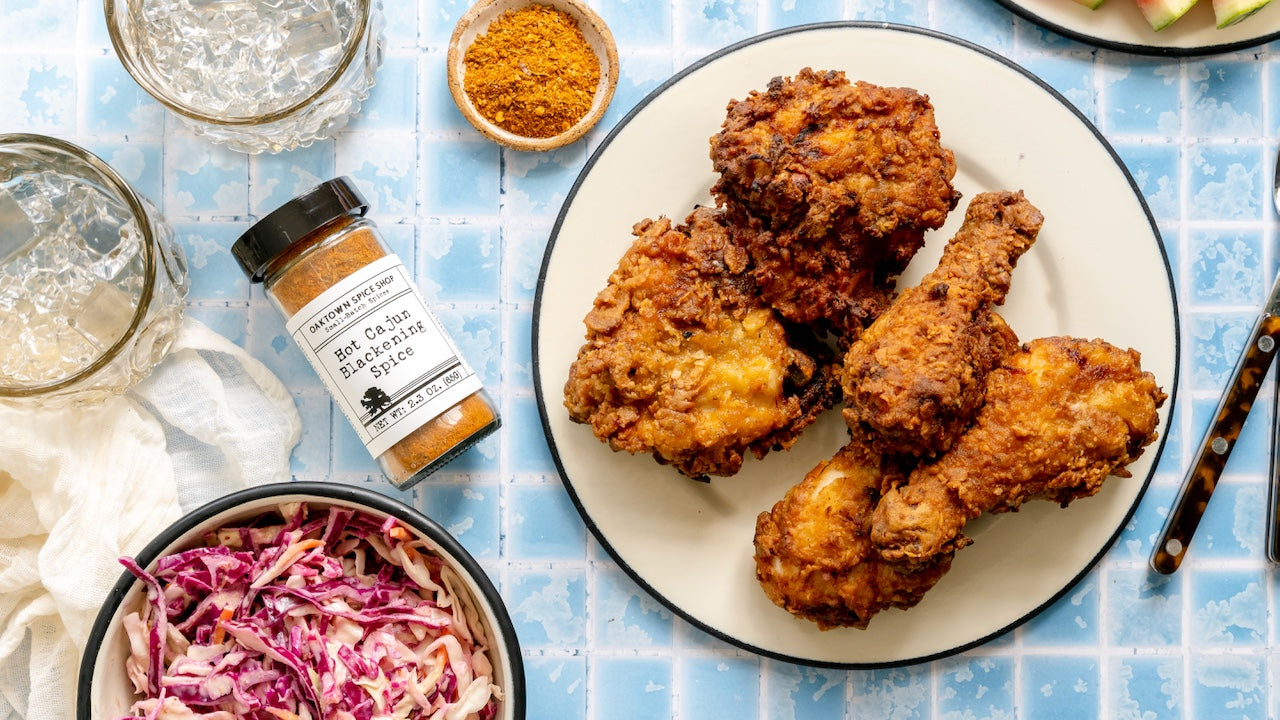Buttermilk Fried Chicken with Hot Cajun Blackening Spice