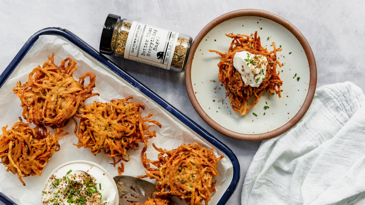 Better Than Everything Bagel Latkes