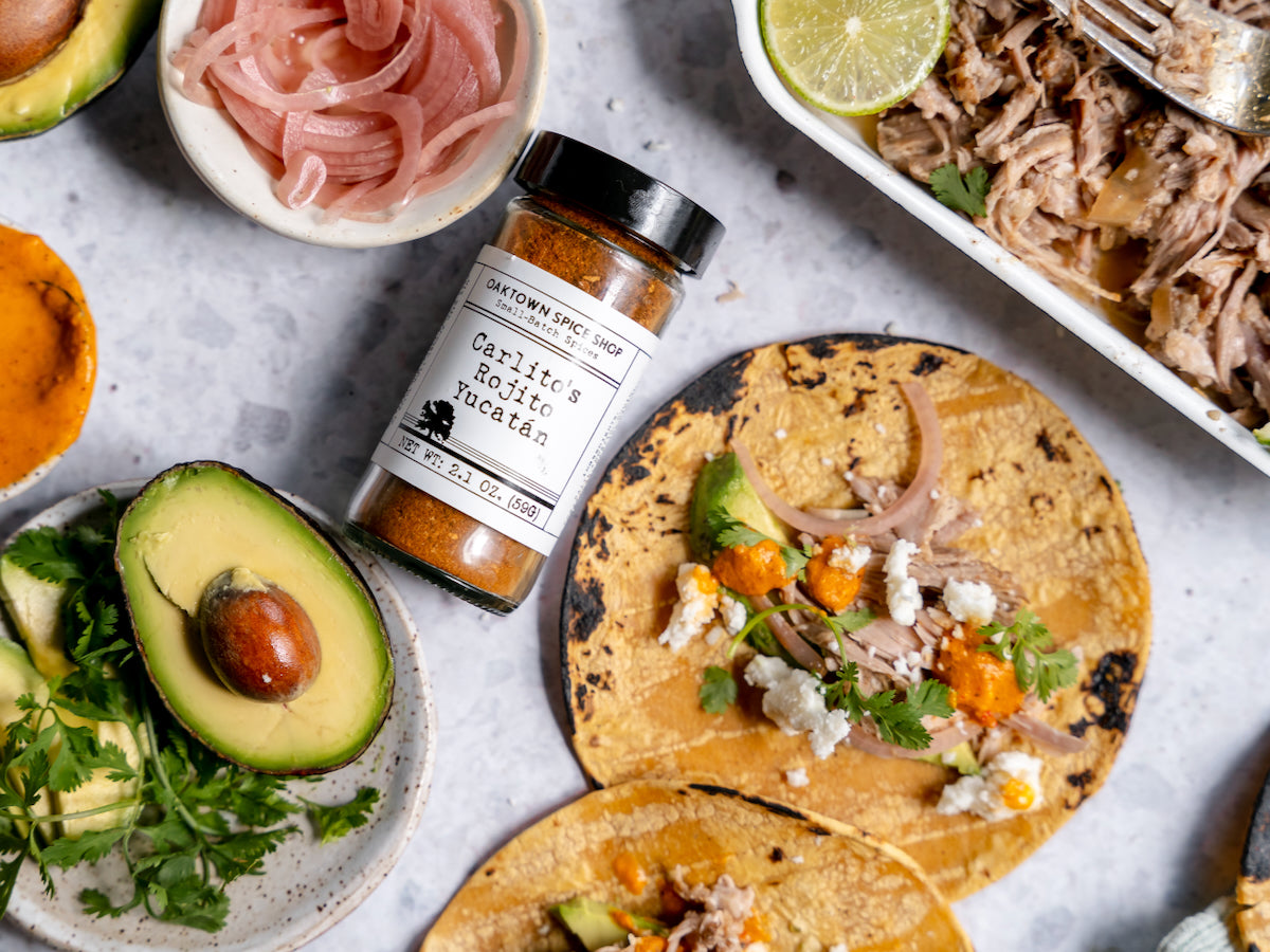 Slow Cooker Cochinita Pibil Tacos