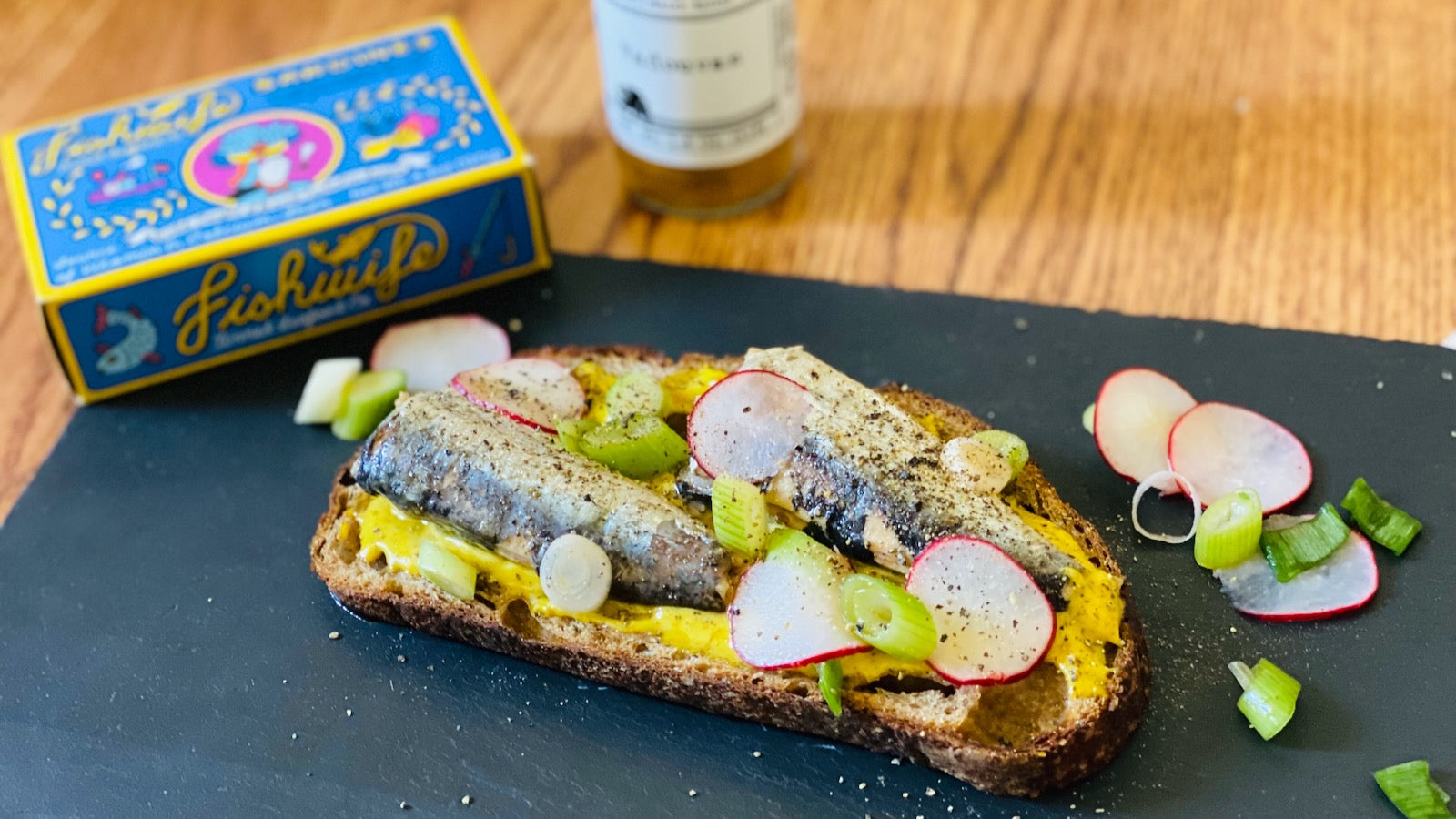 Sardine and Vadouvan Aioli Toast