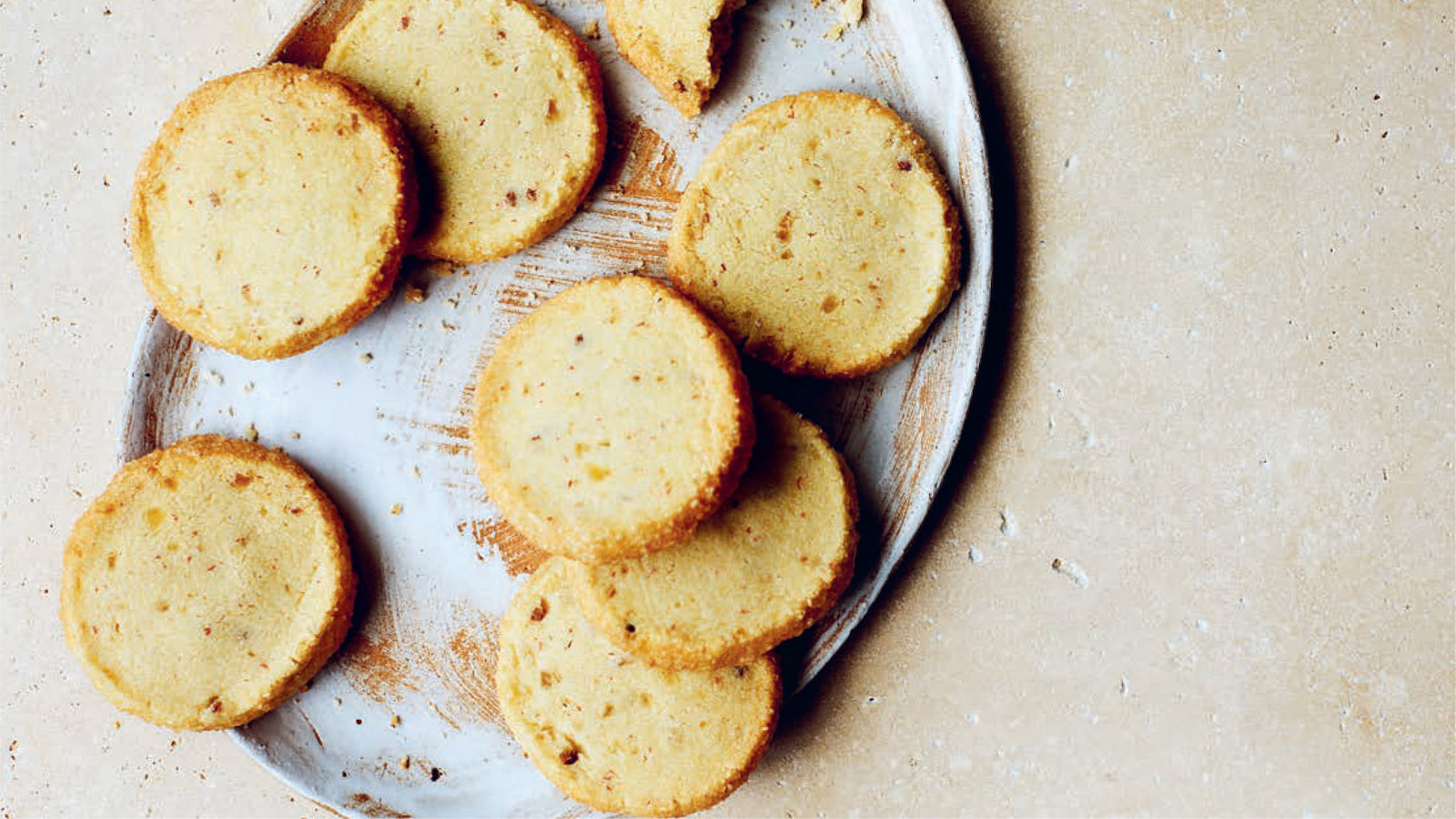 Pink Peppercorn & Ginger Shortbread