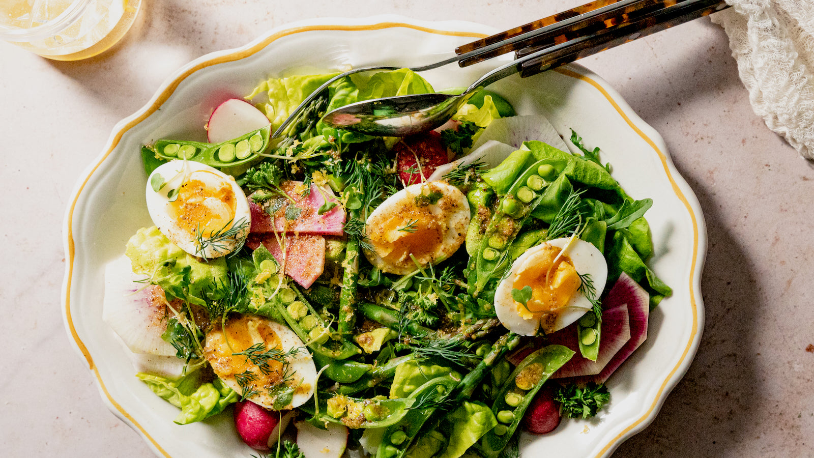 Springtime Asparagus Salad with Grand Lake Shake