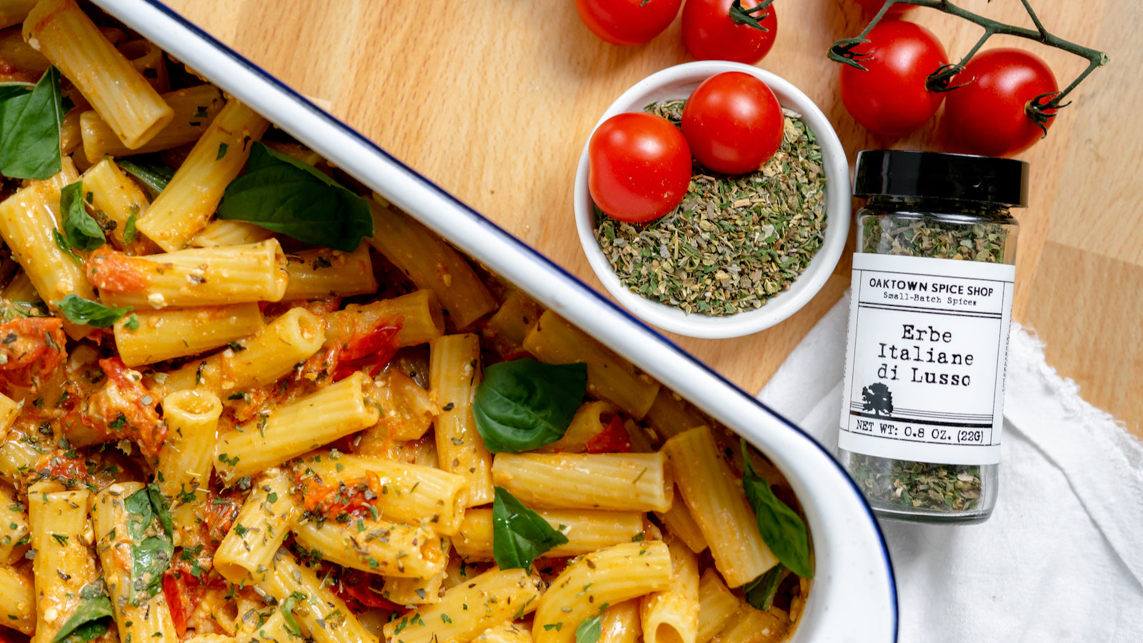 Baked Feta Pasta with Erbe Italiane di Lusso