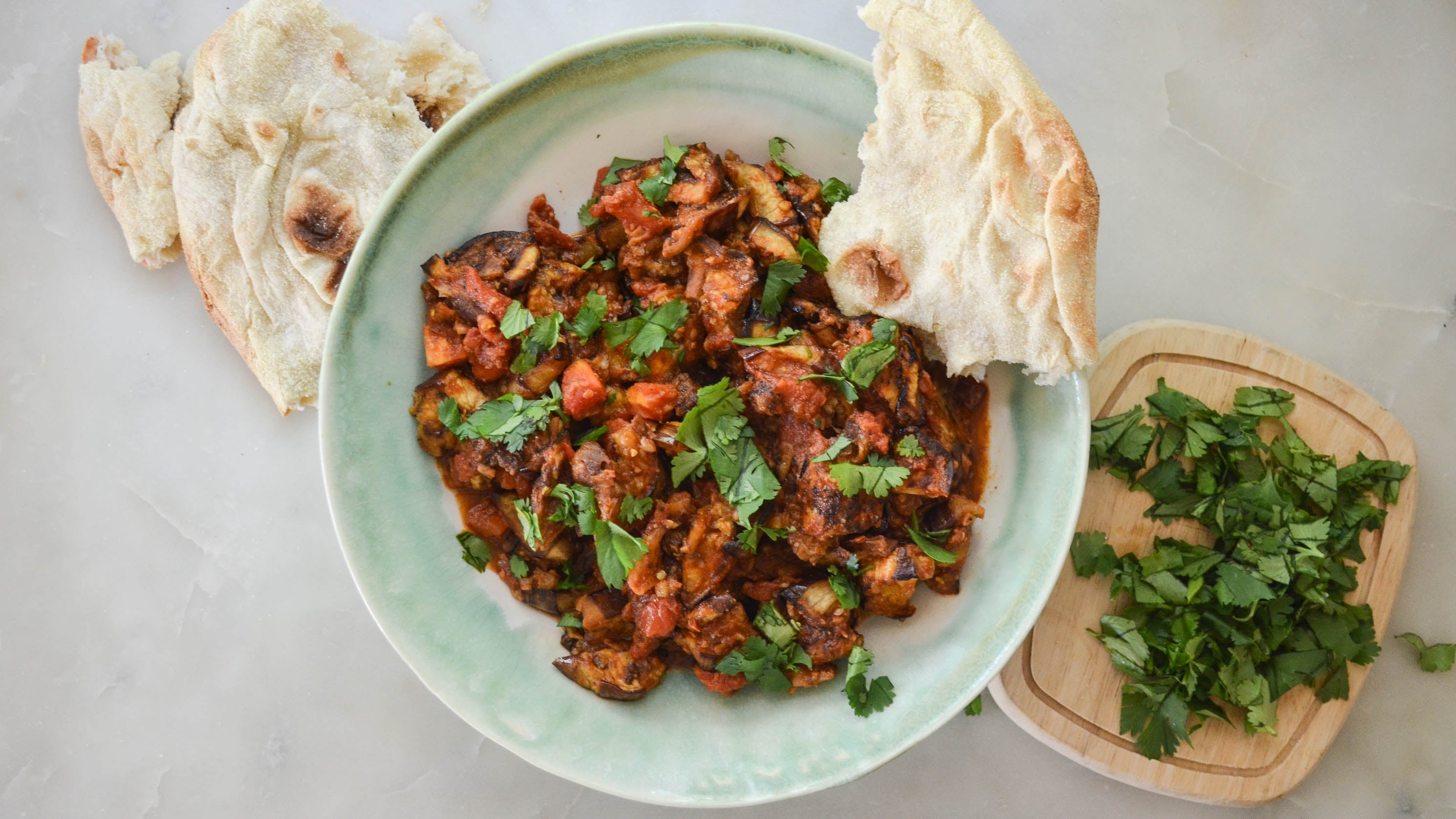 Zaalouk (Moroccan Roasted Eggplant Salad)