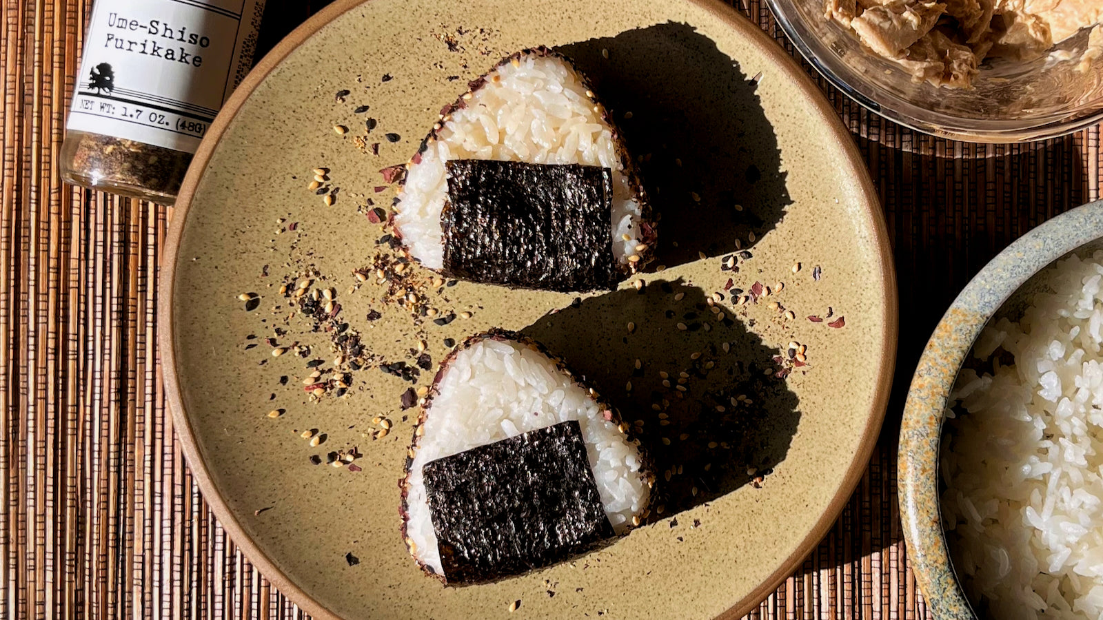 Tuna Onigiri with Ume Shiso Furikake