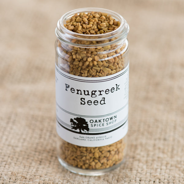 Fenugreek Seed by Oaktown Spice Shop is found in in Indian curries, vindaloo and panch phora, as well as Ethiopian Berbere