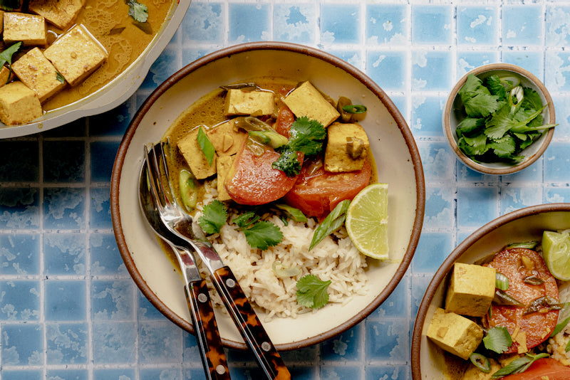 Madras Coconut Curry with Lime and Tofu