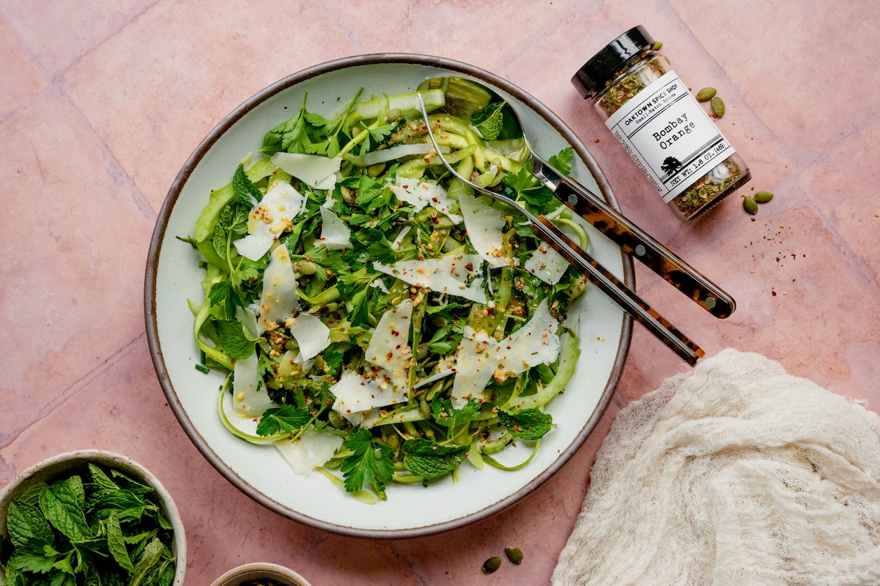 Bombay Orange Celery and Asparagus Salad