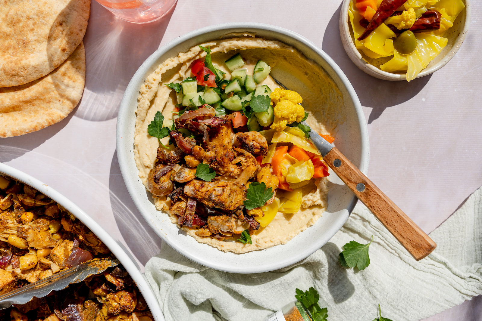 Jackfruit and White Bean Shawarma