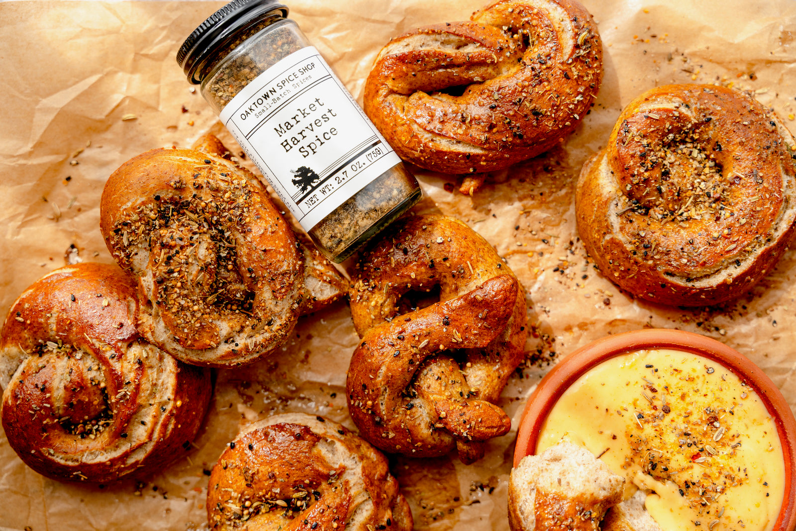 Pretzels with Market Harvest and Beer Cheese