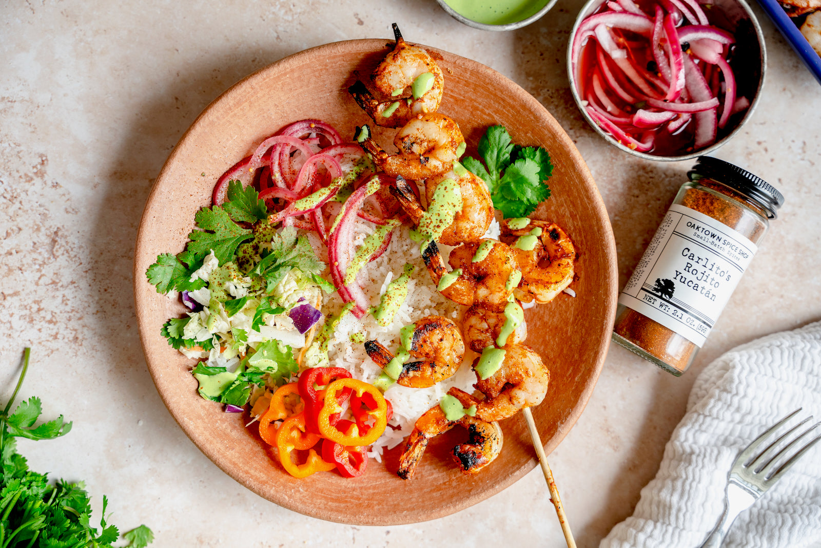 Grilled Yucatan Shrimp