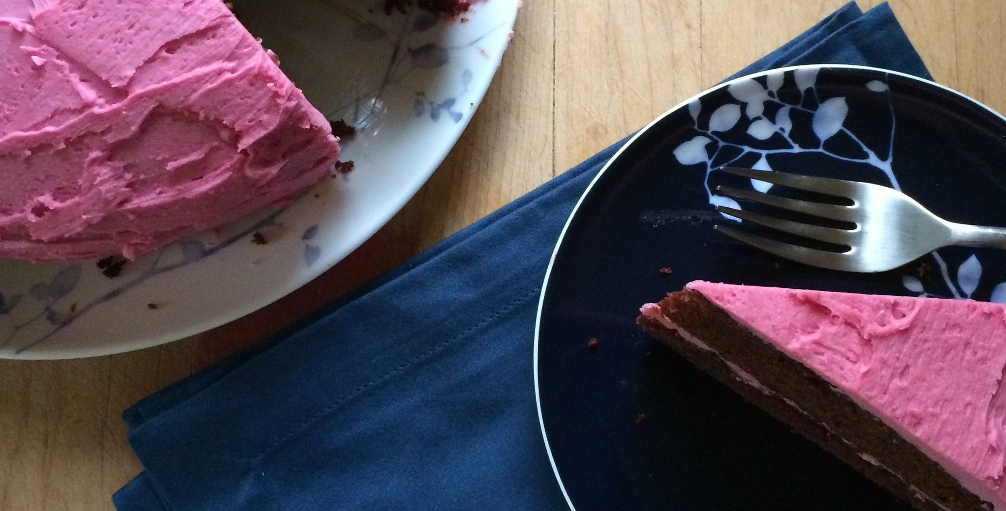 Chocolate Cake with Beet Buttercream Frosting