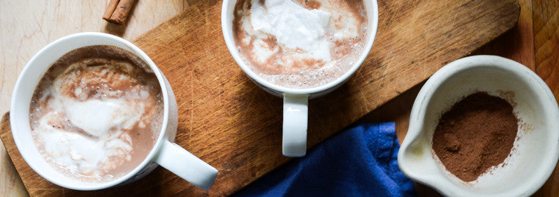 Coconut Hot Cocoa with Coconut Whipped Cream