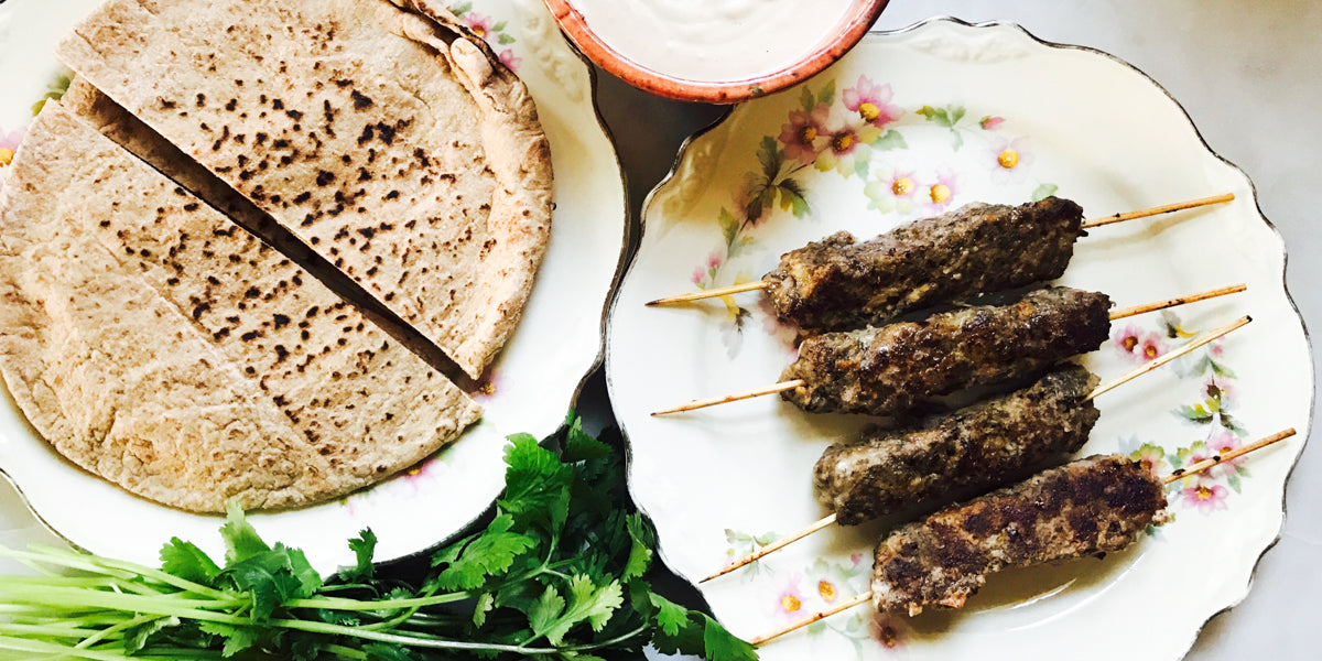 Mediterranean Lamb Kofta Kebabs with Tahini Sauce