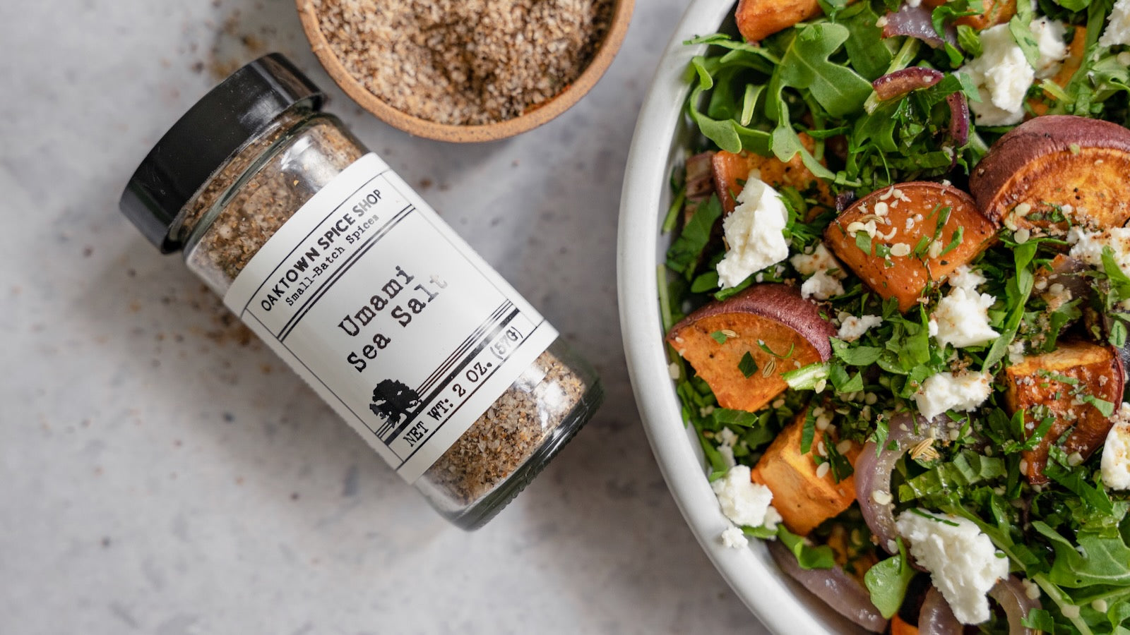 Sweet Potato Salad with Umami Sea Salt Vinaigrette Oaktown Spice Shop