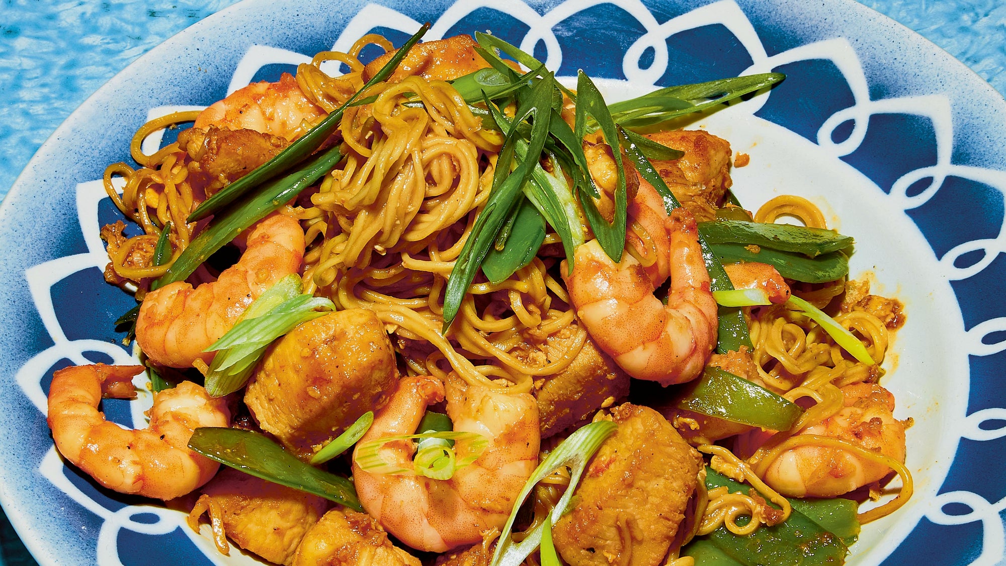 Prawn and Chicken Fried Noodles (Mie Goreng Udang)