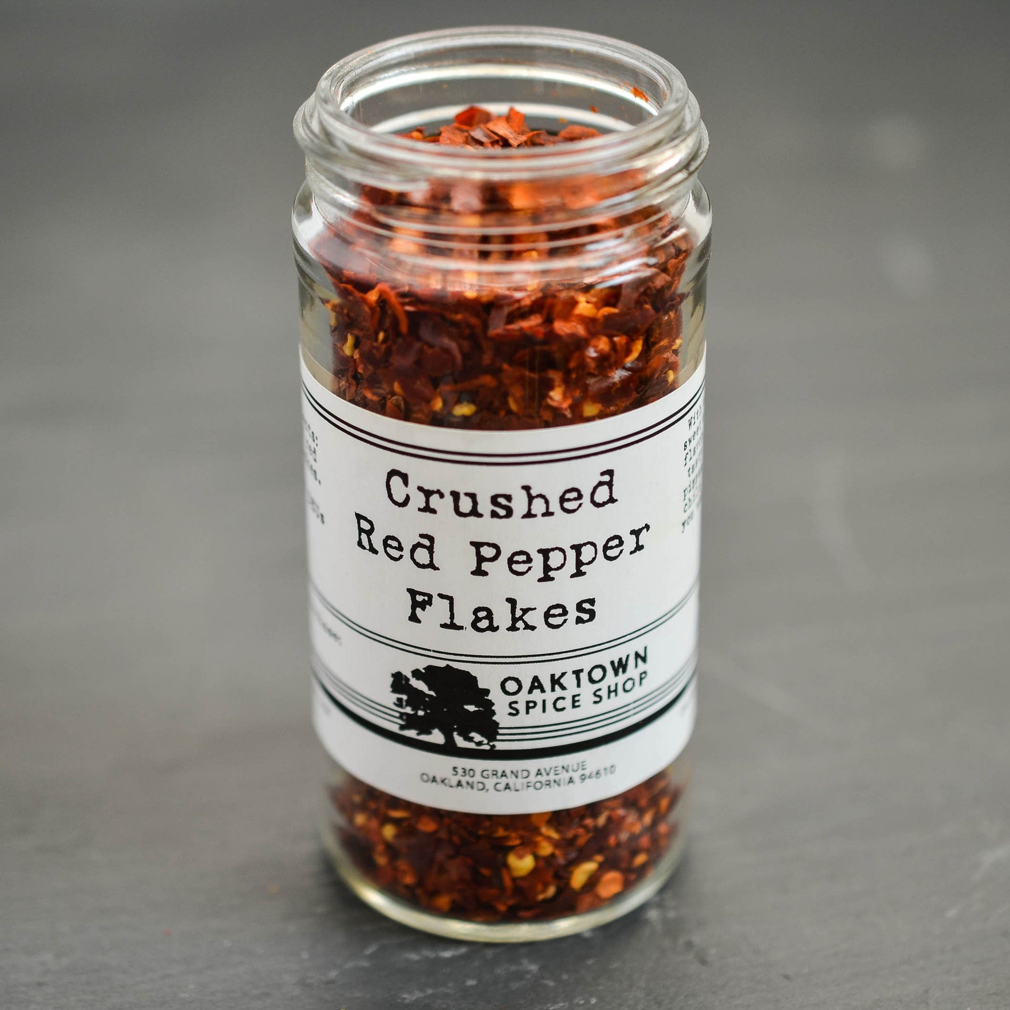 Crushed Red Pepper Flakes With an excellent sweet and hot chile flavor Hand Mixed by Oaktown Spice Shop