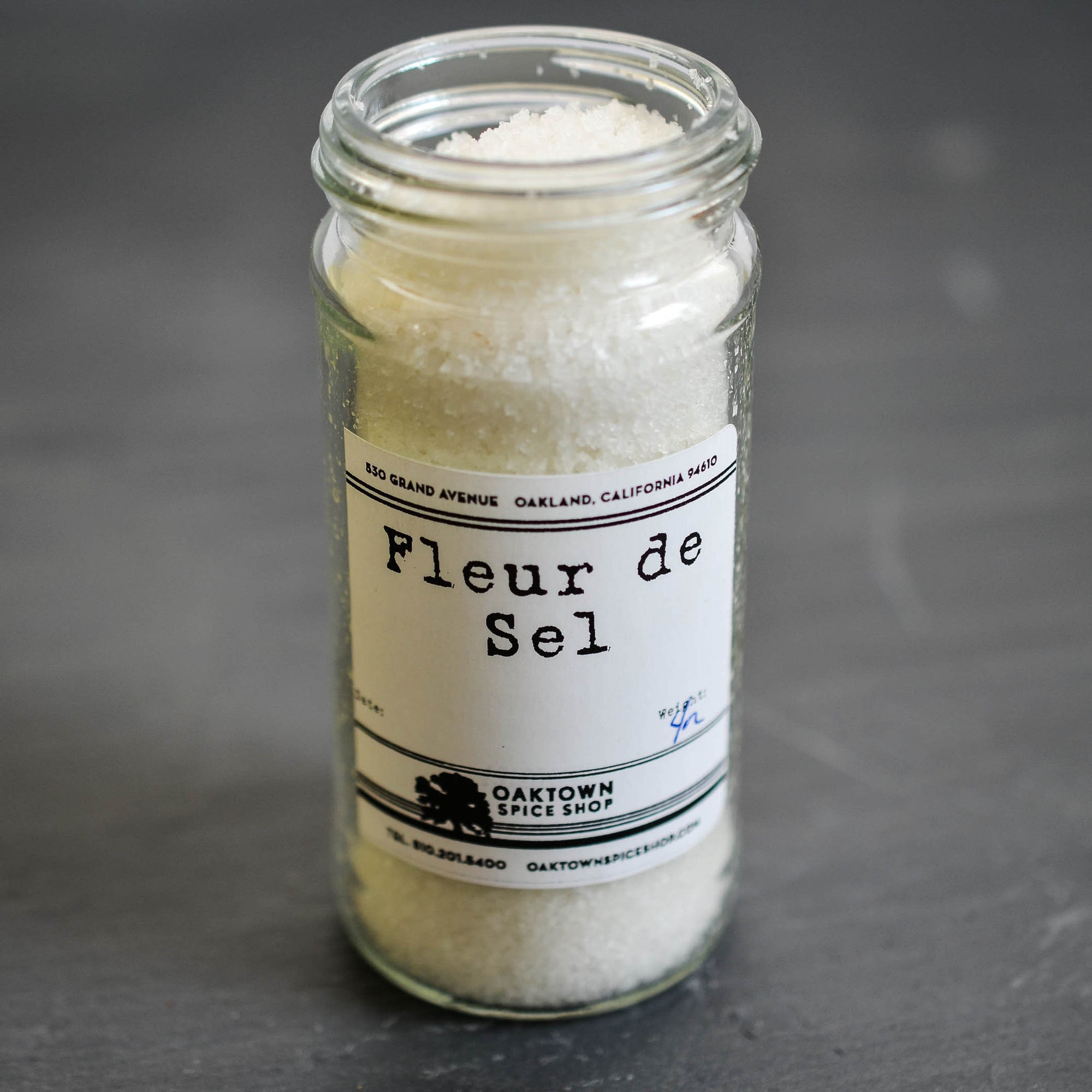 Fleur de Sel by Oaktown Spice Shop is an artisanal salt, hand-harvested from the top layer of the salt marshes